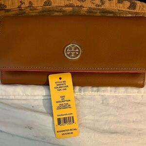 Tory Burch Tan Leather Wallet